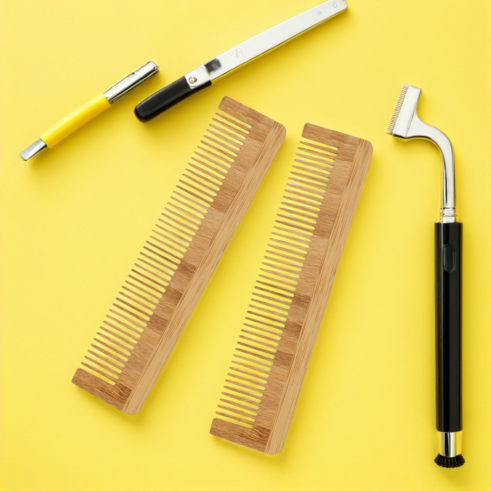 Grooming Men'S Hair - 12 Stuks Wegwerp Houten Baard Kam