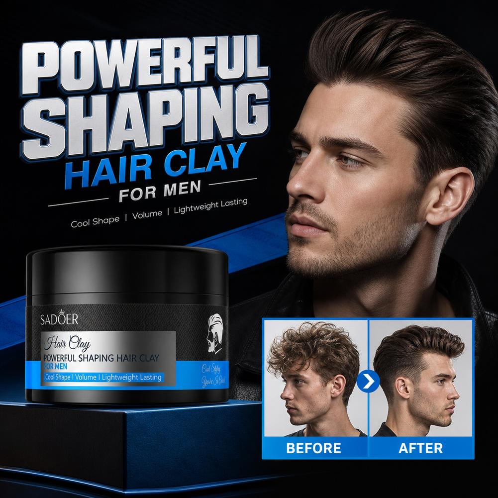 Men'S Grooming Haircut - Matte haarstyling klei, sterke hold, niet-vette