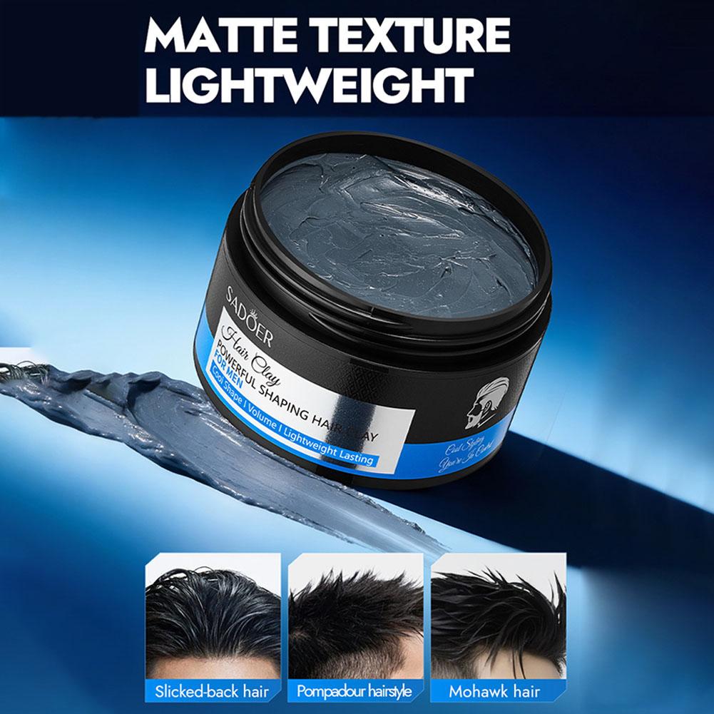 Men'S Grooming Haircut - Haarstylingklei voor mannen, sterke hold, matte