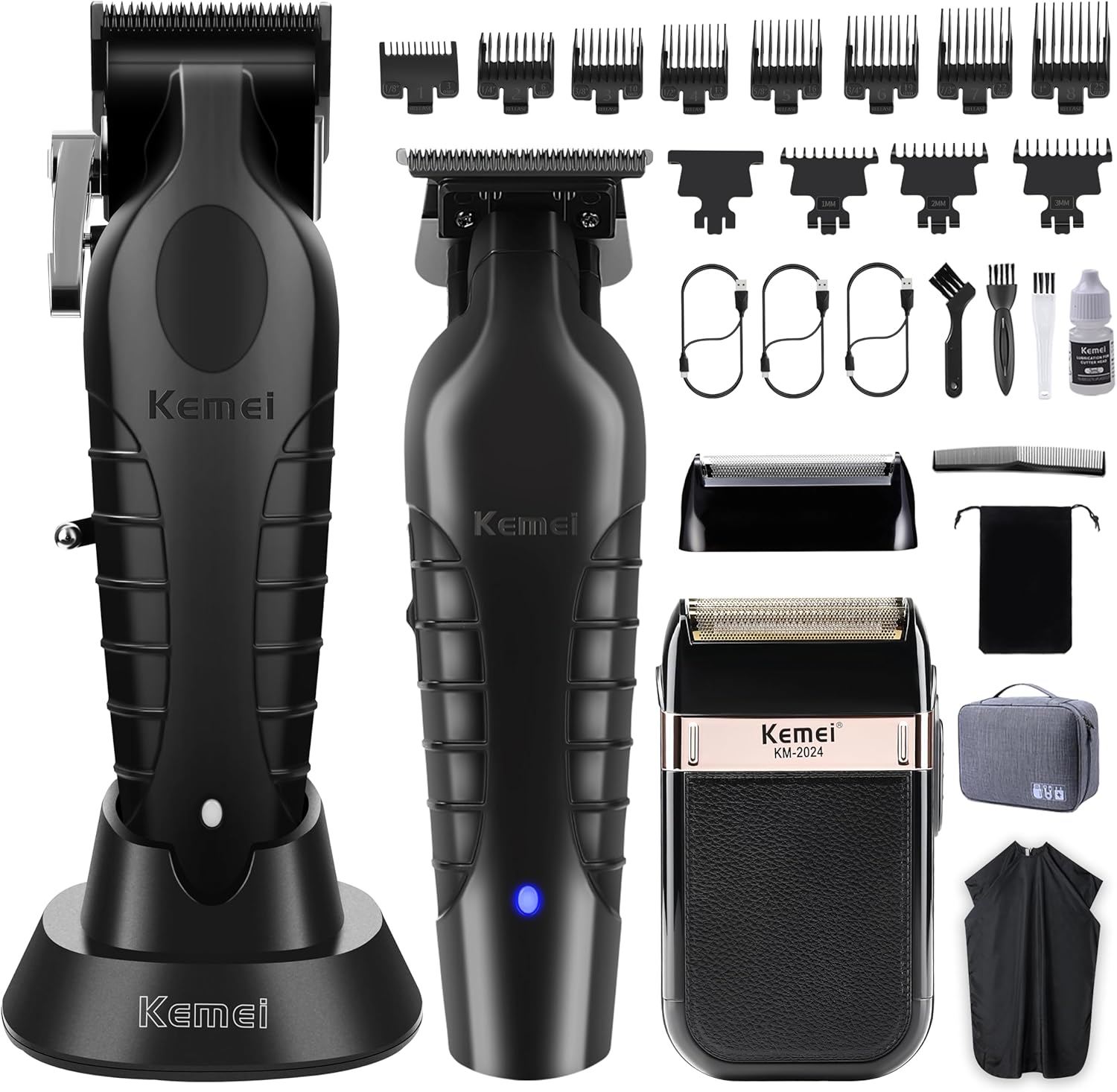Men'S Grooming Products Kit - Professionele tondeuseset, draadloze baardtrimmer & elektrisch