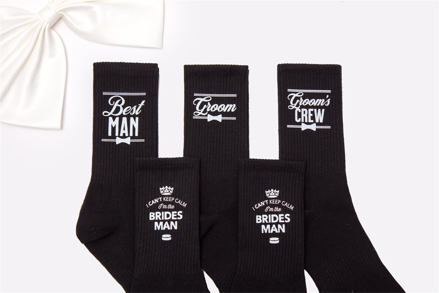 Men'S Grooming Wedding Day - Bruidegom sokken, beste man cadeaus, stalknecht
