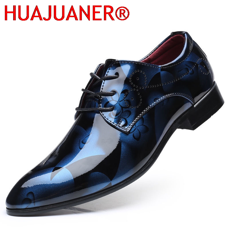 Men'S Grooming Oxford - Kantoor Mannen Kleding Schoenen Bloemenpatroon Mannen
