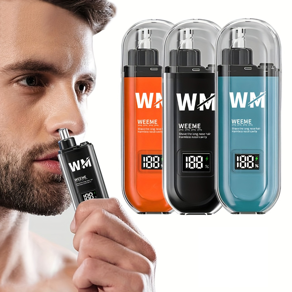 Men'S Grooming Haircut - Draagbare mini-neushaartrimmer, 1 stuk neushaarverwijderaar, neushaarscheerapparaat,