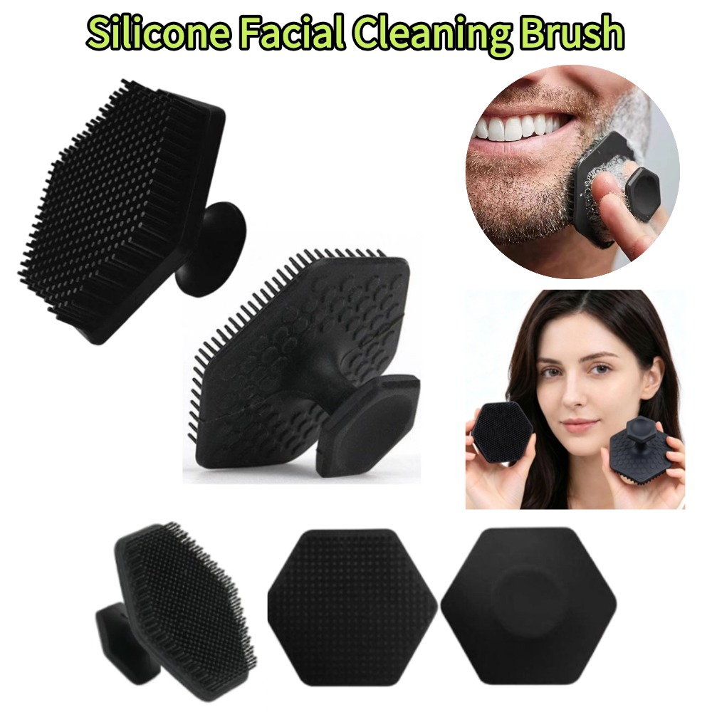 Exfoliating Scrub Mens - Silicone gezichtsreinigingsborstel voor mannen, gezichtsreiniger, diepe