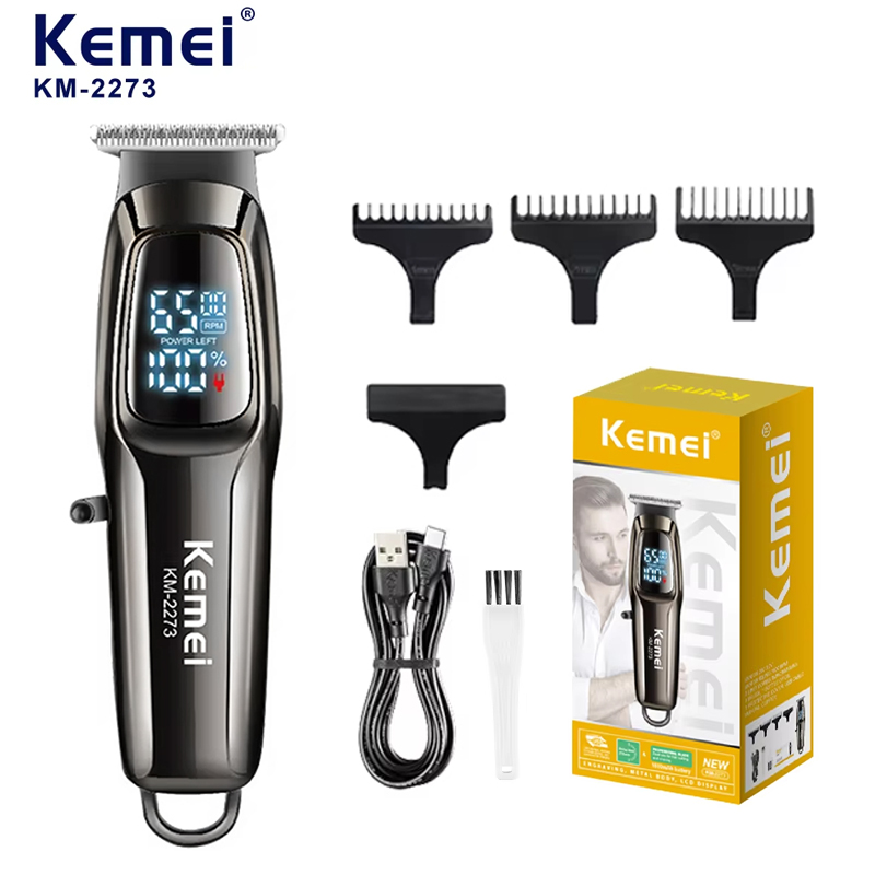 Beard Trimmer Cordless - Kemei KM-2273 Oplaadbare elektrische tondeuse Professionele