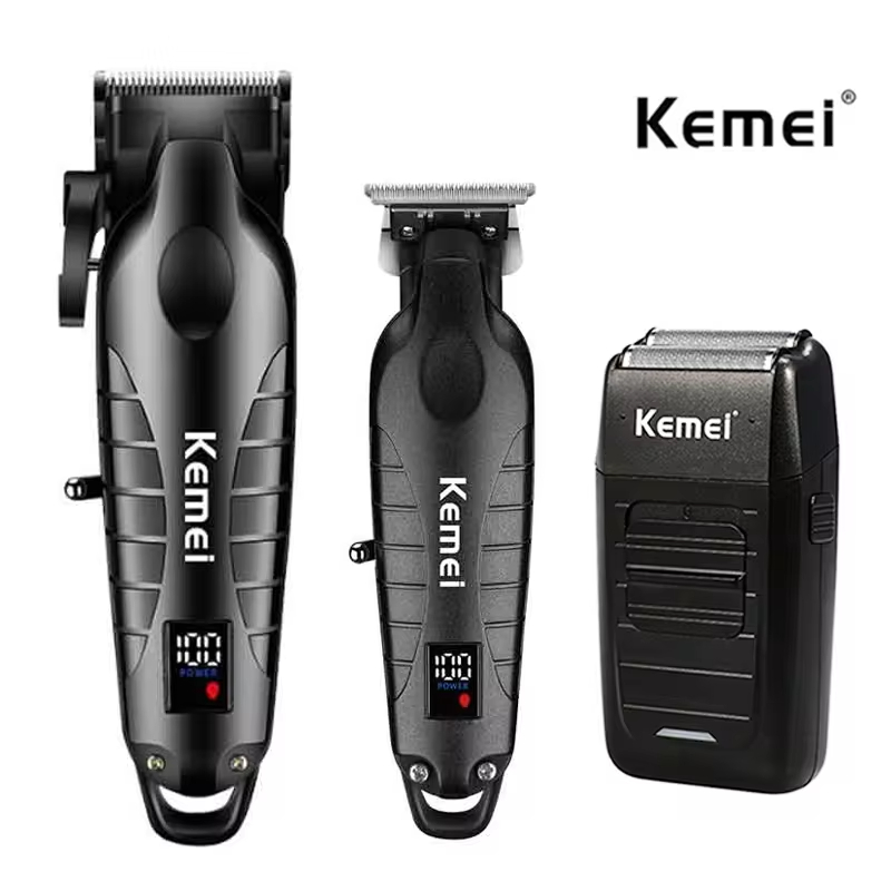 Beard Trimmer Cordless - Kemei tondeuse set voor mannen, elektrisch