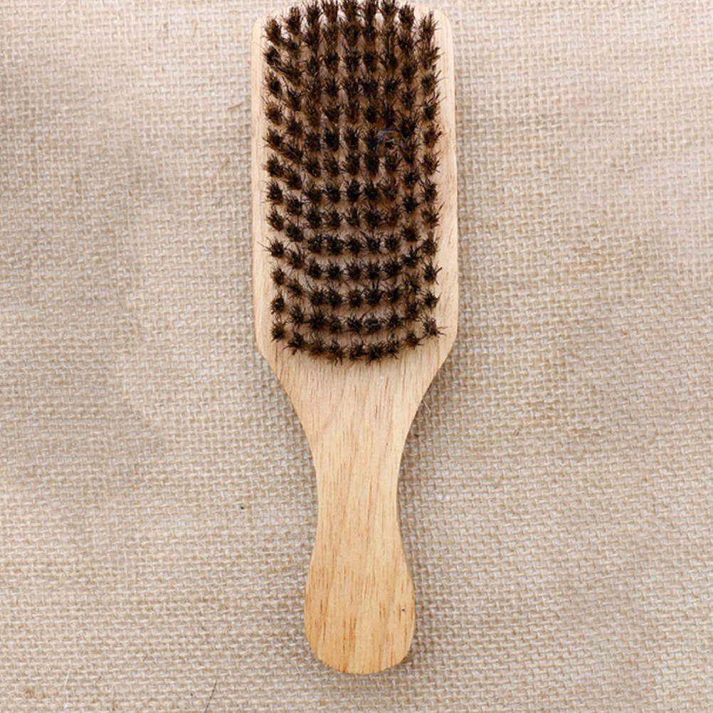 Grooming Men'S Hair - 2-delige baardstylingkam, dubbelzijdige borstel van zwijnenhaar,