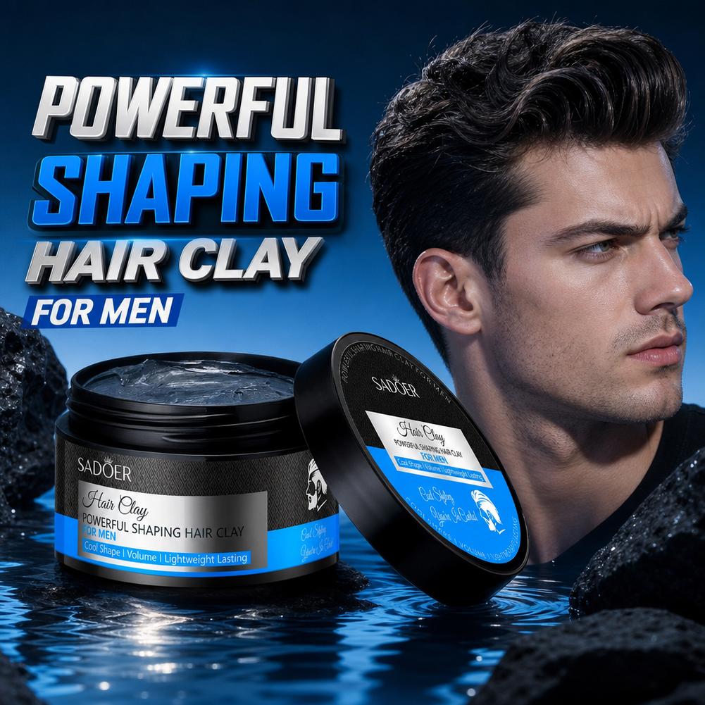 Pomade Hair Clay - Matte Finish Haarpasta voor Mannen, Waterbasis,