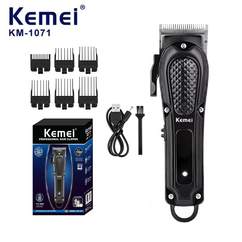 Beard Trimmer Cordless - Kemei KM-1071 Elektrische Tondeuse UBS Oplaadbare