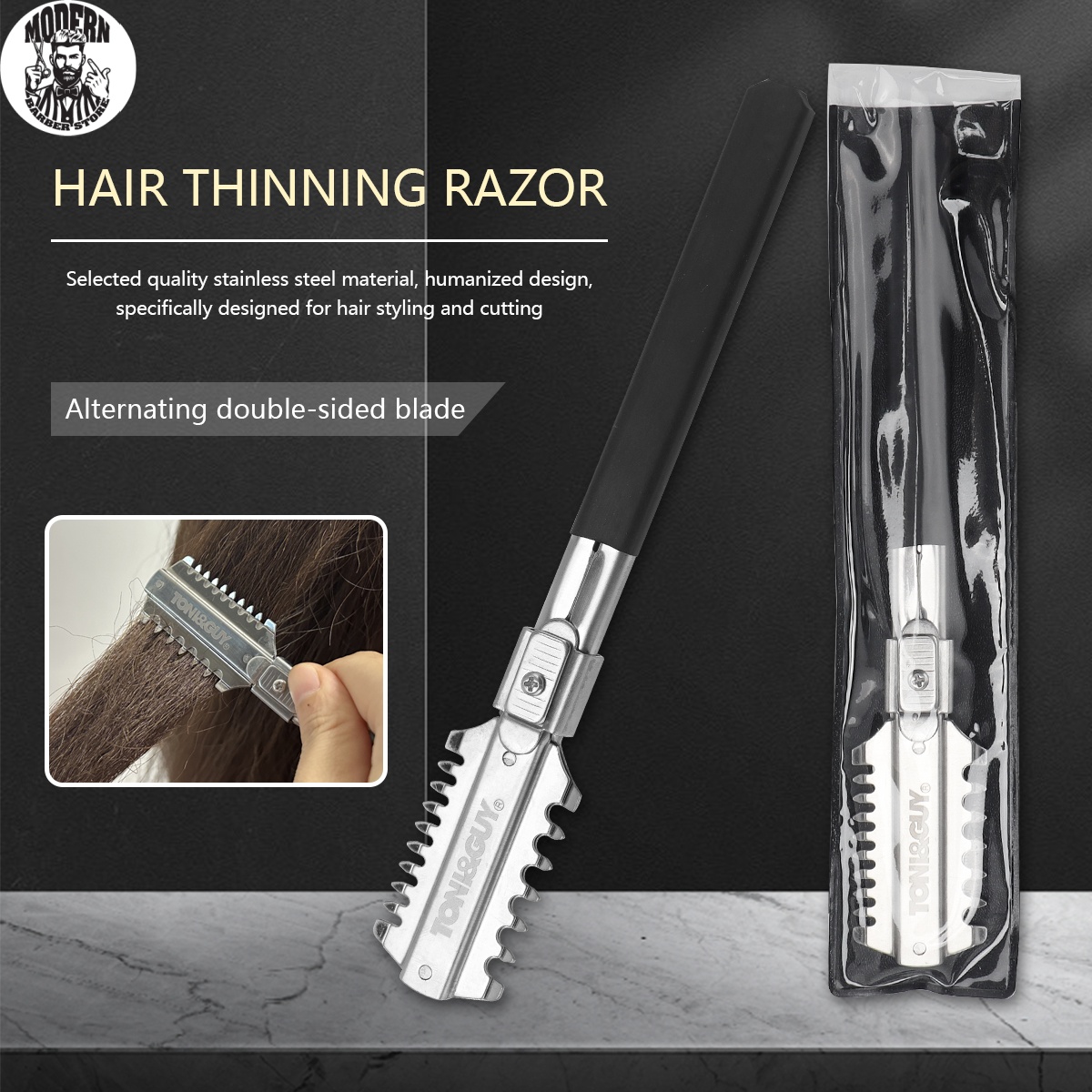 Men'S Grooming Haircut - Salon Dubbele Rand Scheermes Haarknipmesjes Handmatige