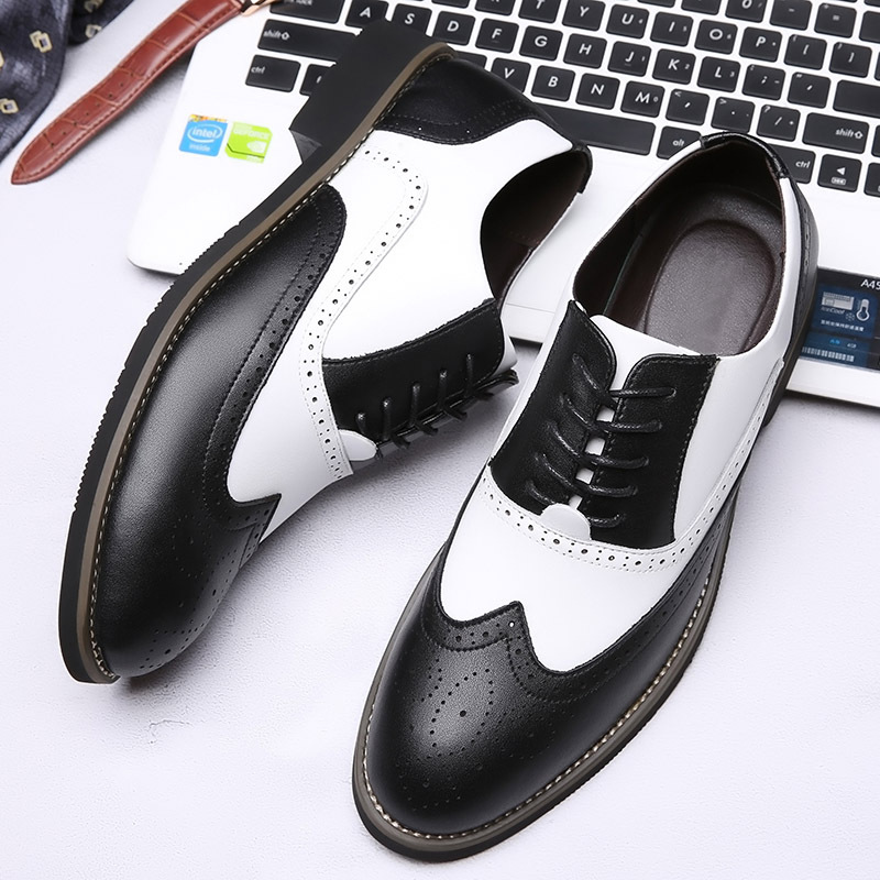 Men'S Grooming Oxford - Mannen jurk schoenen echt lederen mode