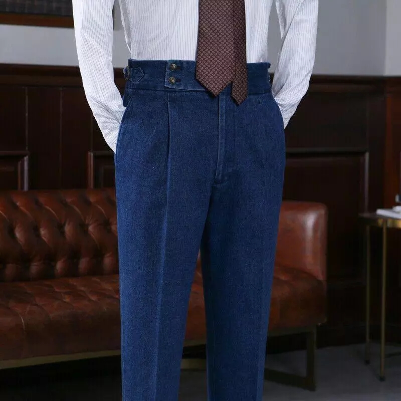Casual Blauw Denim Oxford Mann - Men'S Grooming Oxford recensie en prijs