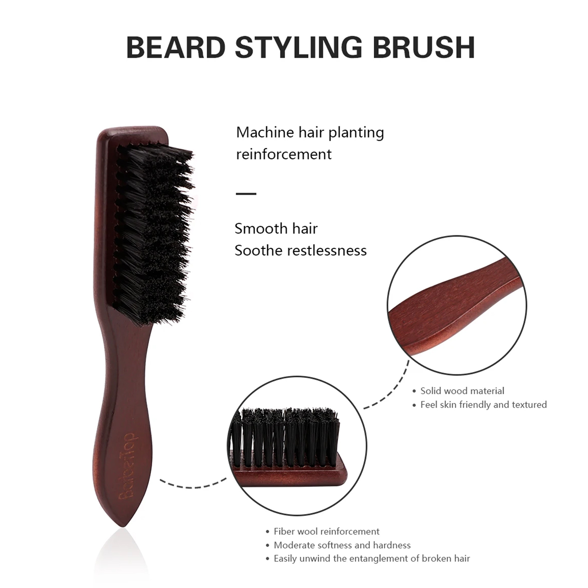 Barbershop Houten Handvat Vark - Grooming Men'S Hair recensie en prijs