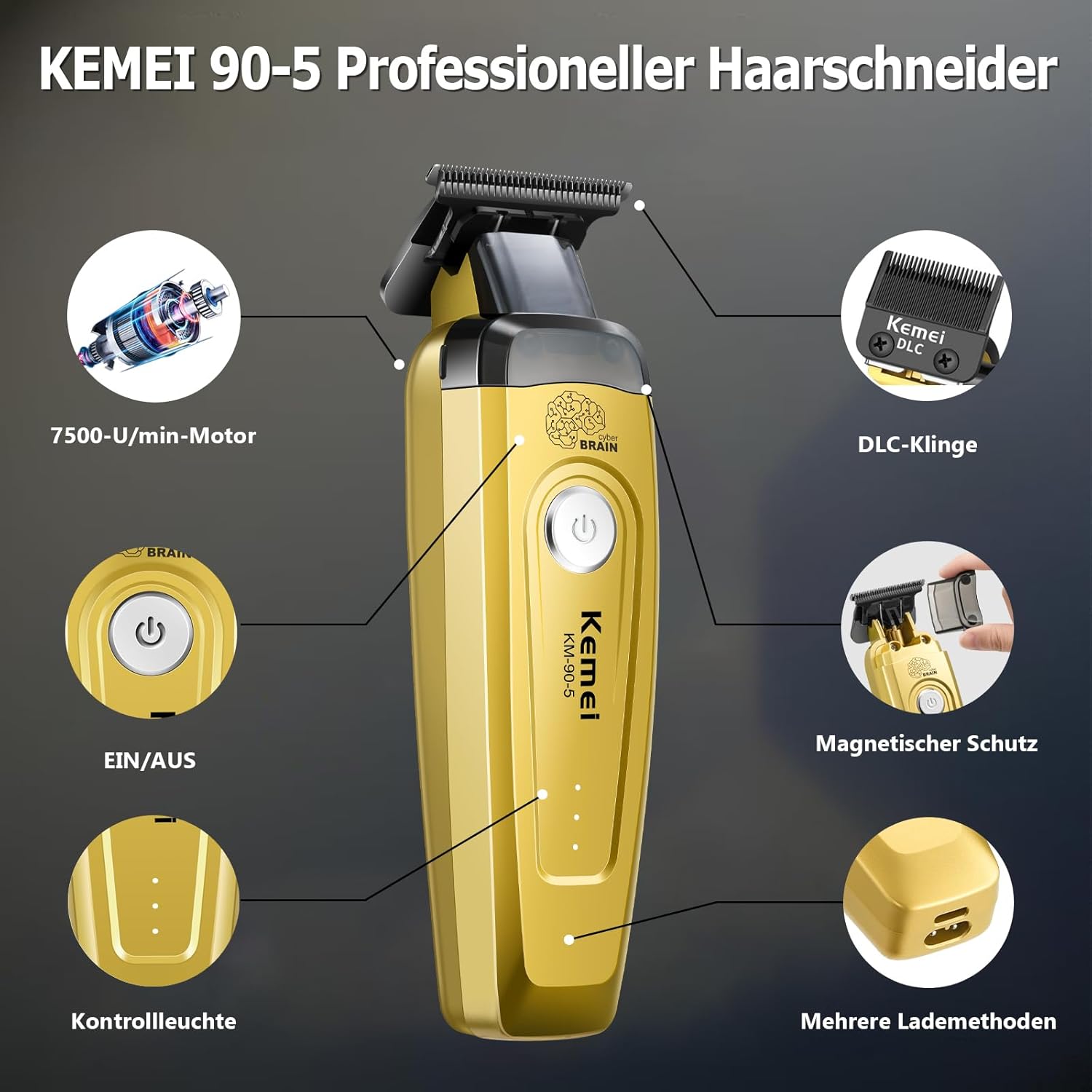 KEMEI Haartrimmer voor heren,  - Beard Trimmer Cordless recensie en prijs