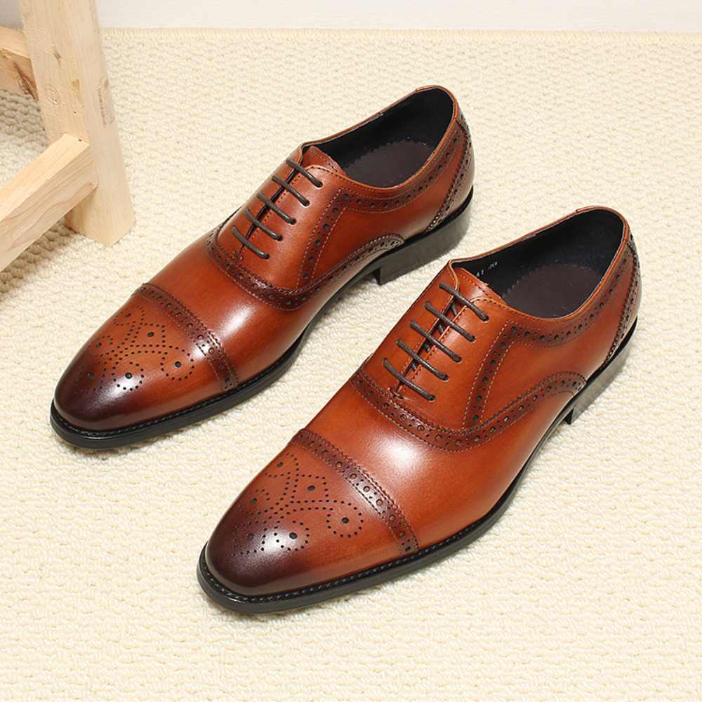 Handgemaakte volle lederen bro - Men'S Grooming Oxford recensie en prijs