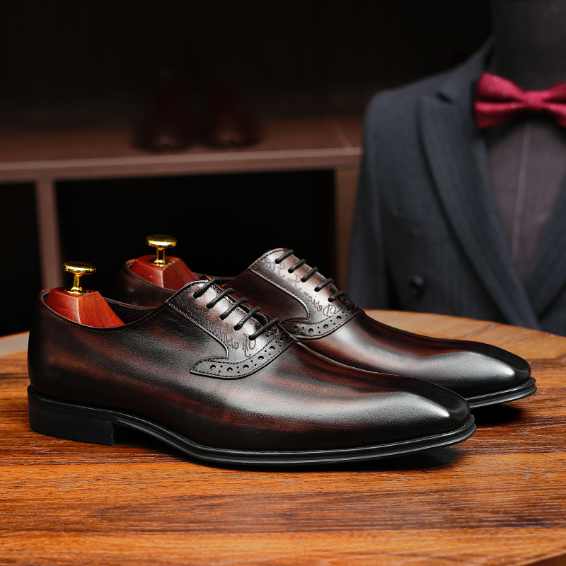Oxford schoenen met puntige ne - Men'S Grooming Oxford recensie en prijs
