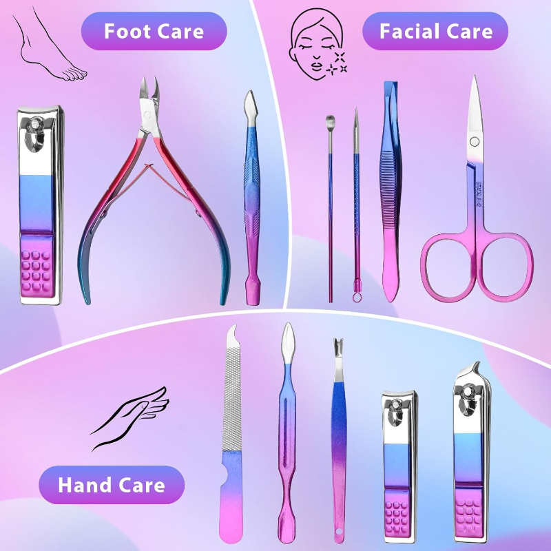 Manicureset Nagelknippers Pedi - Mens Grooming Kit Gift Set recensie en prijs