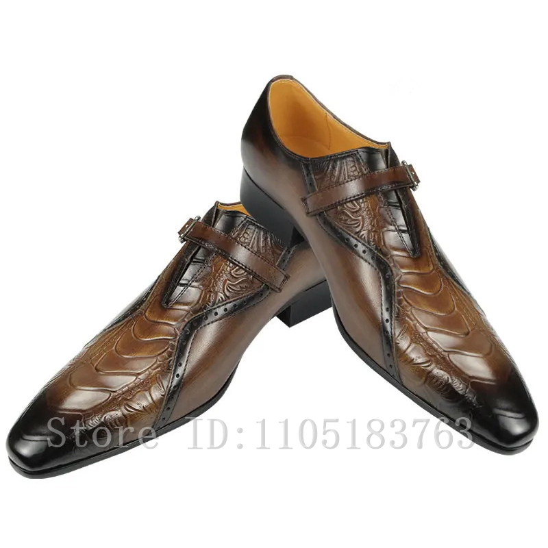 Luxe bruine en zwarte handgema - Men'S Grooming Oxford recensie en prijs