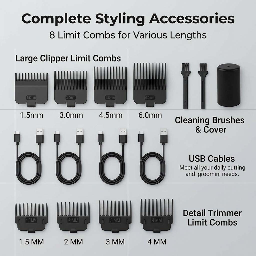 4-in-1 haarclipperset voor her - Beard Trimmer Cordless recensie en prijs