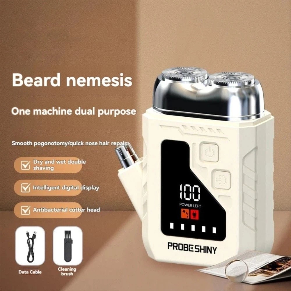 2-in-1 Mini Elektrische Scheer - Men'S Grooming Mirror recensie en prijs