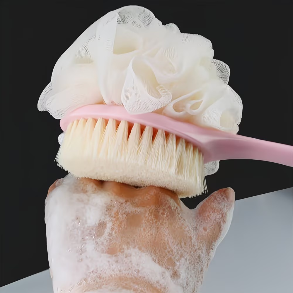 2-in-1 zachte vezelbadborstel, - Exfoliating Scrub Mens recensie en prijs