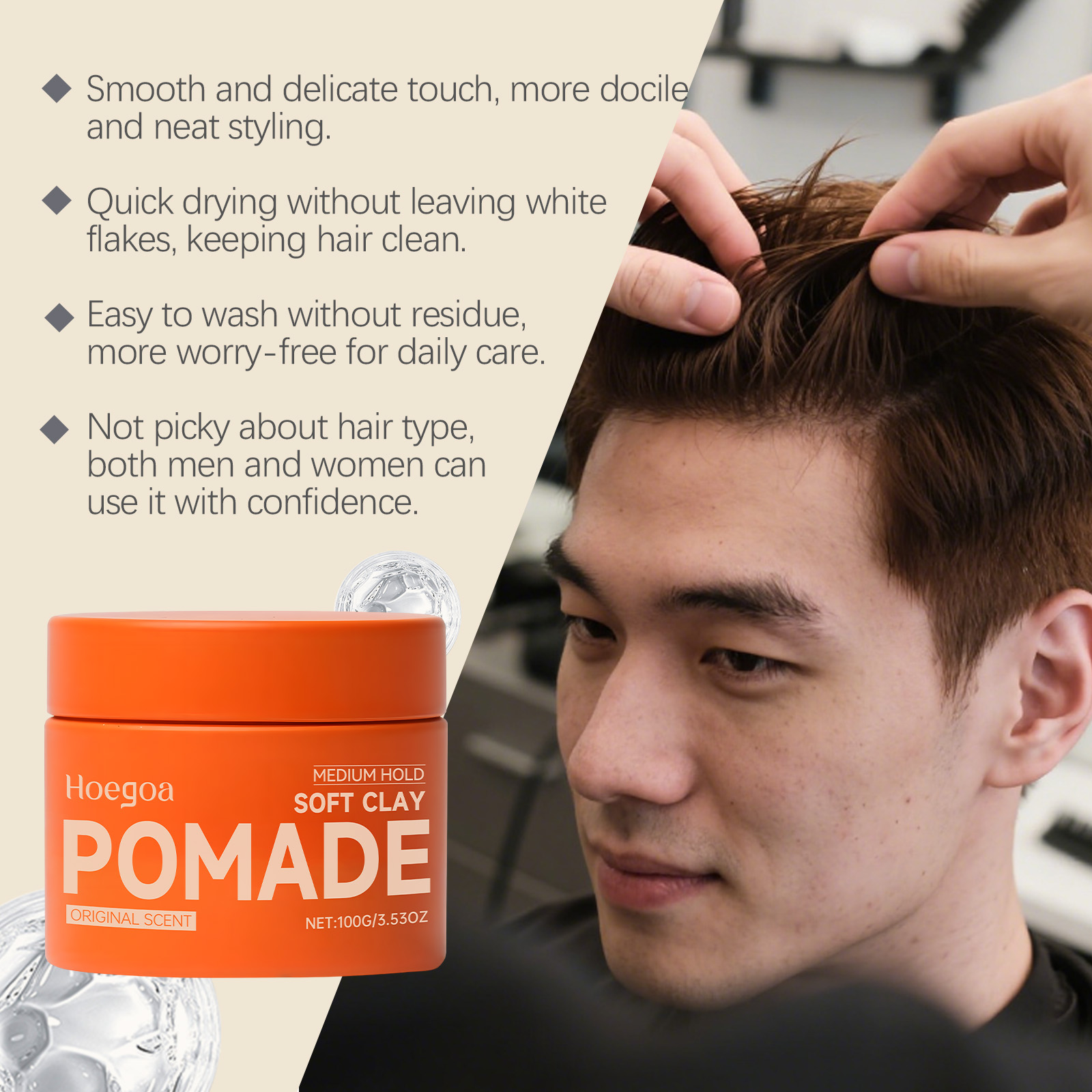 Originele Haarwas Langdurige H - Pomade Hair Clay recensie en prijs