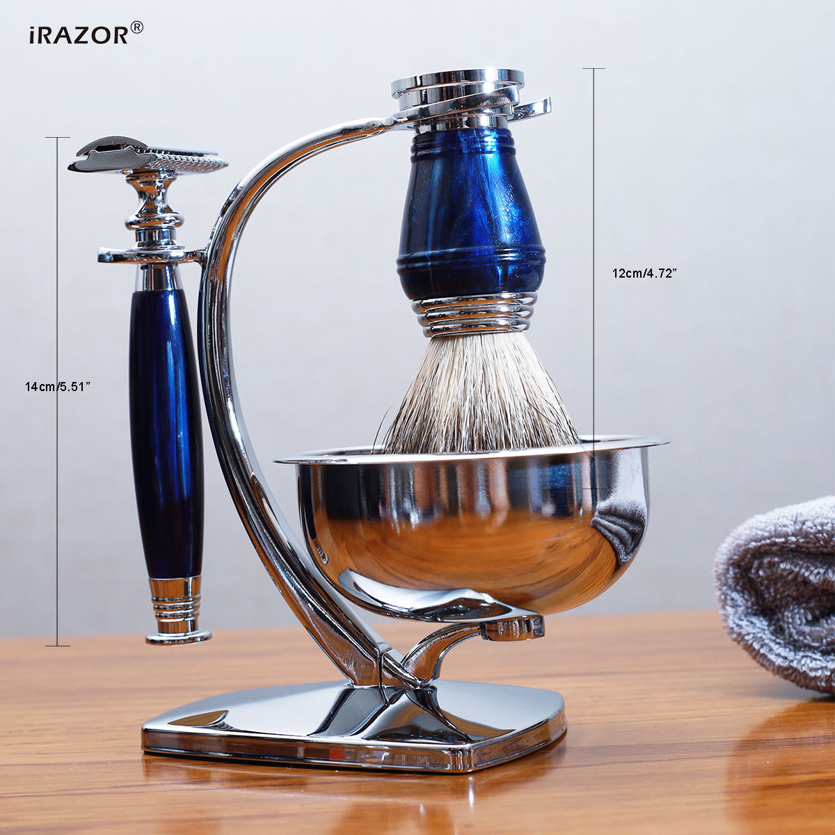 iRAZOR Royal Blue Luxe Scheers - Mens Grooming Kit Gift Set recensie en prijs