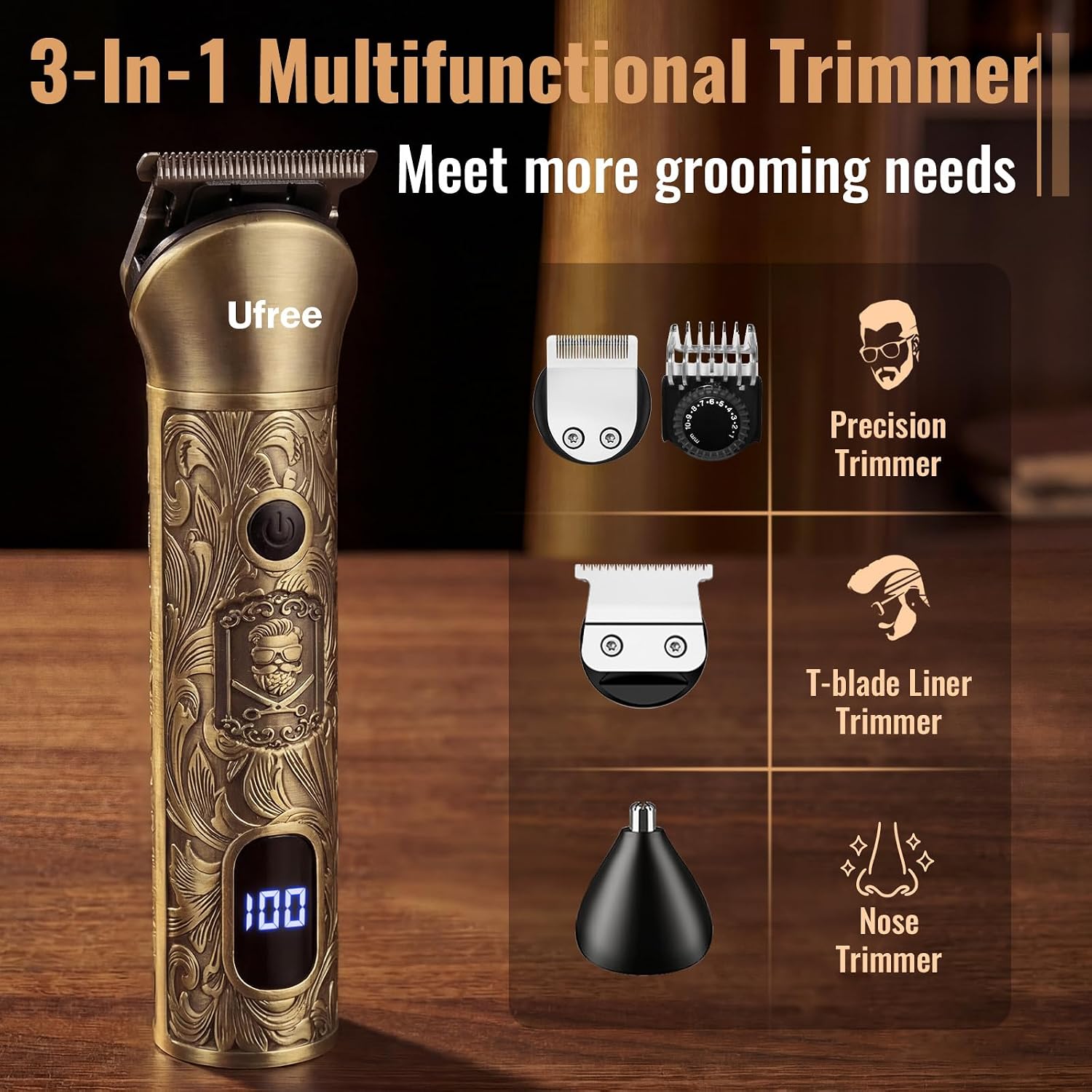 Baardtrimmer Haarknipmachine v - Men'S Grooming Products Kit recensie en prijs