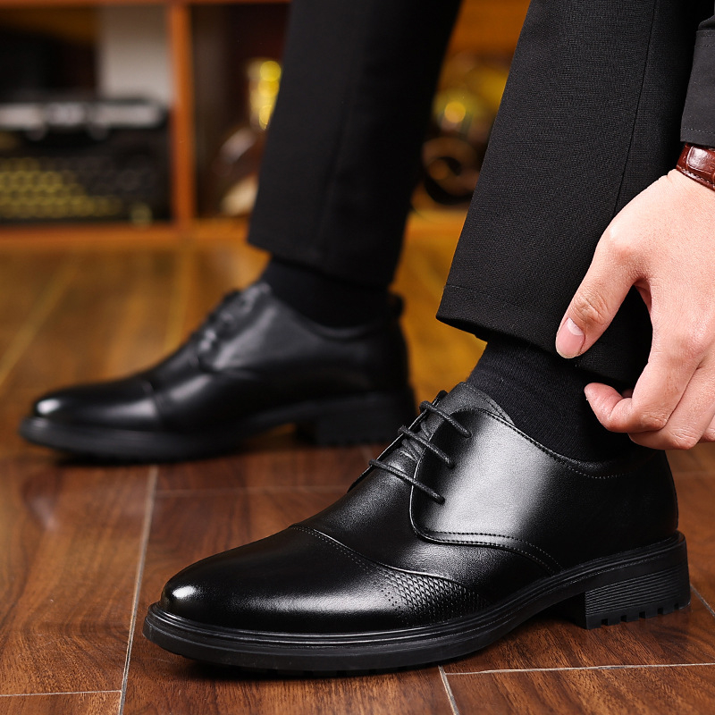 Heren zwart echt leer getextur - Men'S Grooming Oxford recensie en prijs